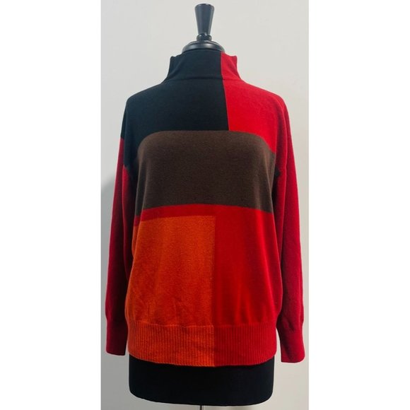 AKRIS Colorblock Cashmere Sweater - Picture 3 of 7